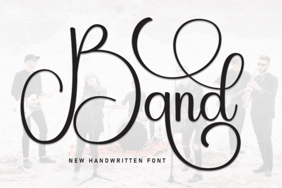 Band Font: A Handwritten Typeface for Modern Branding