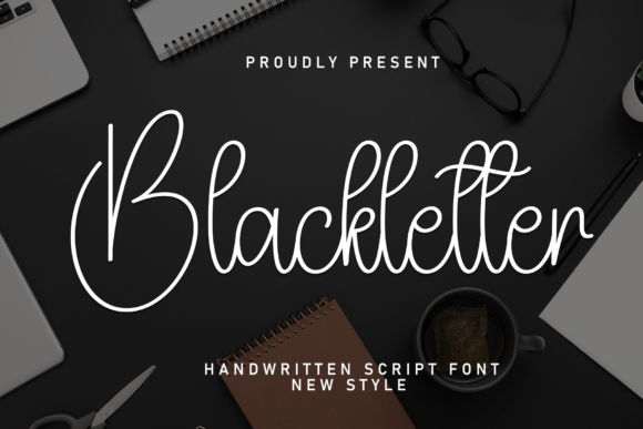 Blackletter Font: Elegant Script for Handmade Goods