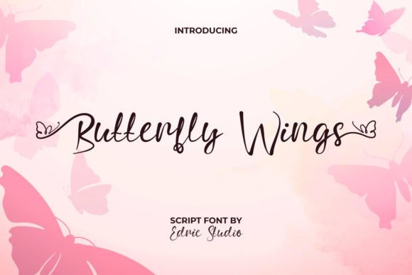 Butterfly Wings Font: A Web Designer’s Elegant Script Choice