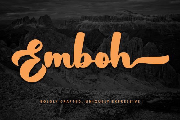 Emboh: A Bold Handwritten Font for Modern Web Design