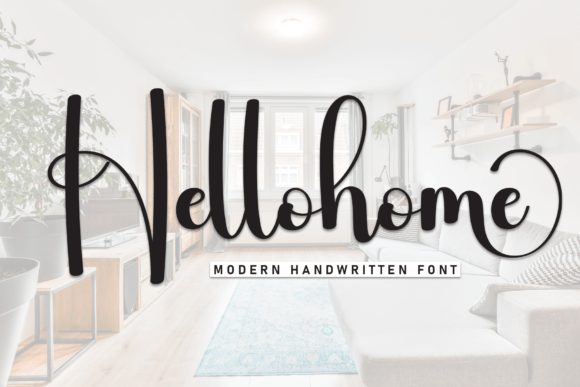 Hellohome: A Stylish Script Font for Elegant Editorial Design