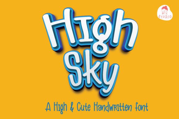Highsky: A Playful Handwritten Font for Editorial Design and Digital Publishing