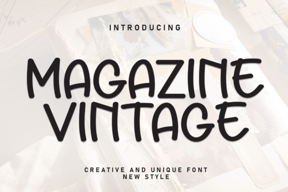 Magazine Vintage: A Handwritten Font That Elevates Small Business Branding