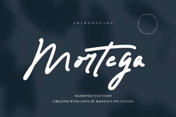 Mortega Font: Elegant Script for Editorial Design