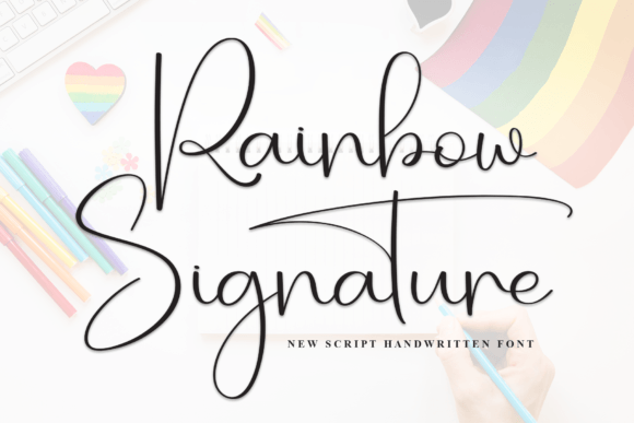 Rainbow Signature Font: Elevating Editorial Layouts