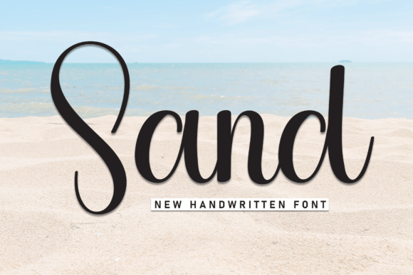 Sand: A Sweet & Friendly Handwritten Display Font for Branding Projects