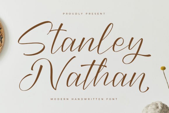 Stanley Nathan: A Modern Handwritten Font for Elegant Editorial Design