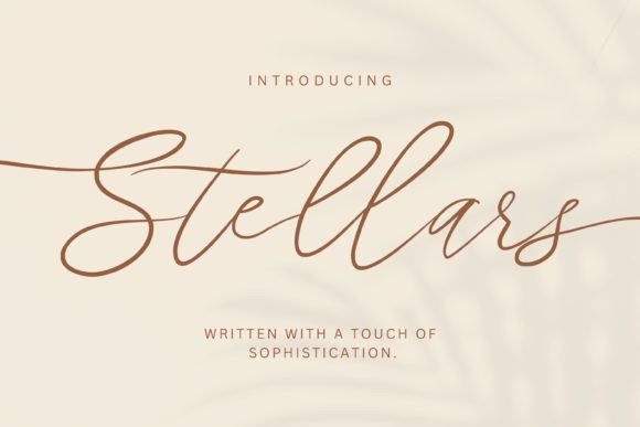 Stellars Font: Elevate Your Brand with a Sophisticated Script Typeface